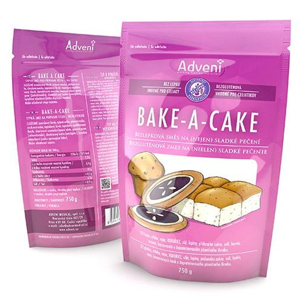 ADVENI Bezlepková směs na (nejen) sladké pečení BAKE-A-CAKE 750g - 