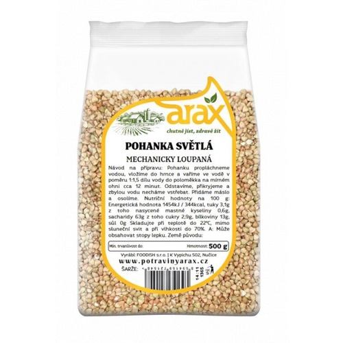 ARAX Pohanka, světlá 500 g