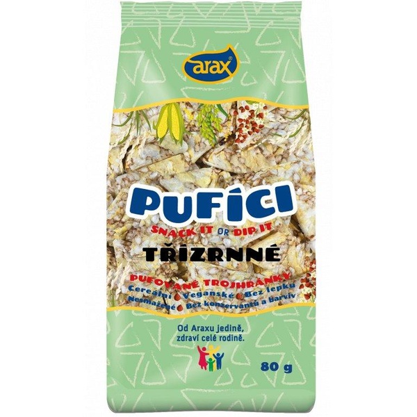 ARAX Pufíci, Třízrnné trojhránky 80 g - 