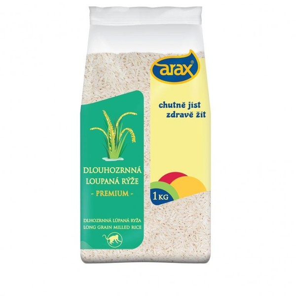 ARAX Rýže bílá dlouhozrnná 1000 g - 