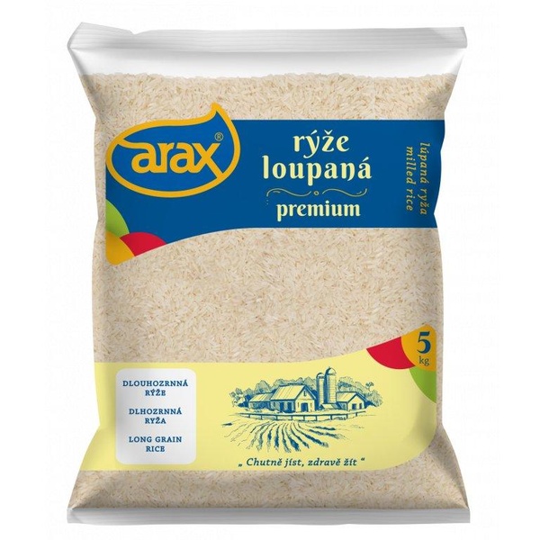 ARAX Rýže bílá dlouhozrnná 5 kg - 