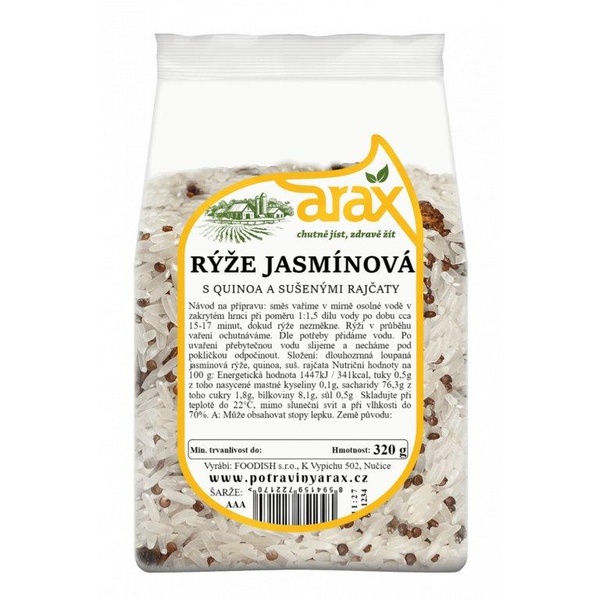 ARAX Rýže jasmínová s quinoa a suš. Rajčaty 320 g - 