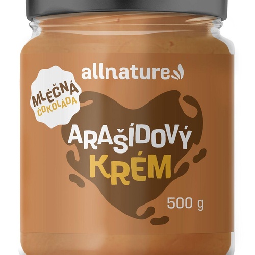 Allnature Arašídový krém s mléčnou čokoládou 500 g