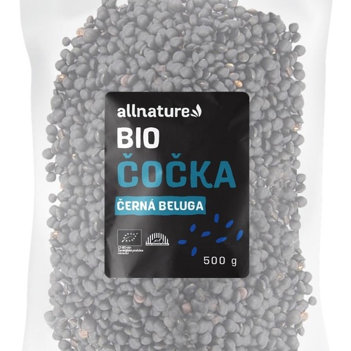 Allnature Čočka černá beluga BIO 500 g