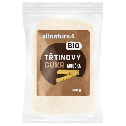 Allnature Cukr třtinový moučka BIO 250 g