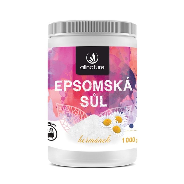 Allnature Epsomská sůl Heřmánek 1000 g - 