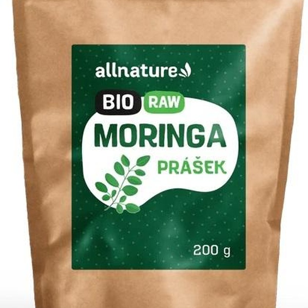 Allnature Moringa prášek RAW 200 g - 