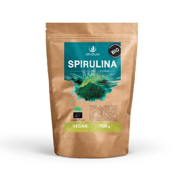 Allnature Spirulina prášek BIO 100 g - 