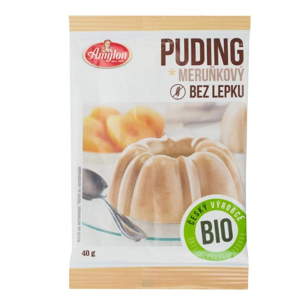 Amylon Pudink meruňkový s kousky ovoce BZL BIO 40g - 