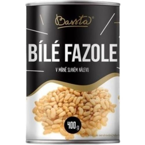 BASSTA Fazole bílé velké v mírně slaném nálevu 400 g - 