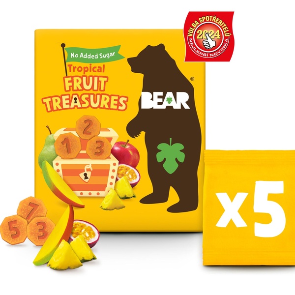 BEAR Fruit Treasures Tropical mango a marakuja 5x 20g - 