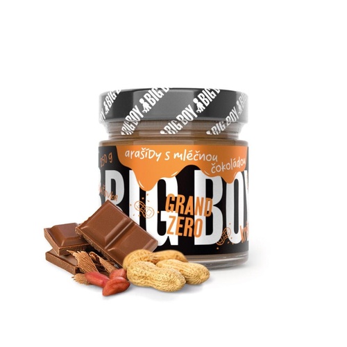 BIG BOY Butter Grand Zero s mléčnou čokoládou 250g