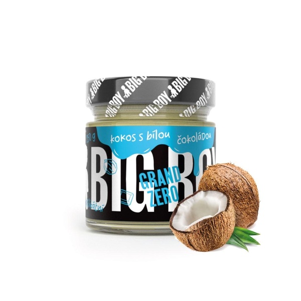 BIG BOY GRAND ZERO Kokosem a bílou čokoládou 250 g - 