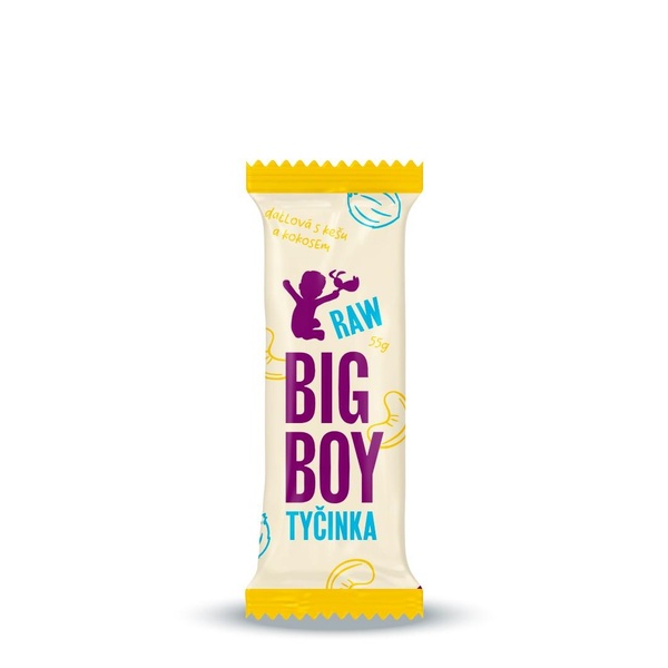 Když se chutné spojí s prospěšným. Big Boy tyčinka Kešu Kokos 55g - 