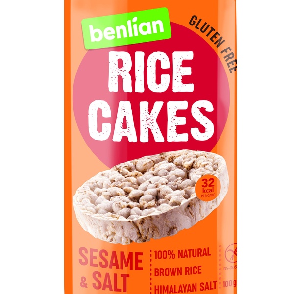 Benlian Rice cakes rýžové chlebíčky sezam a sůl 100 g - 