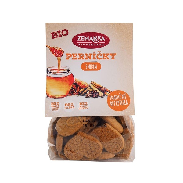 Biopekárna Zemanka s.r.o. Zemanka Medové bio perníčky 100 g - 