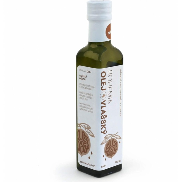 Tajemství krásné pleti. LZS a RAW vlašský olej 250 ml plný vitamínů a zdravých tuků - 
