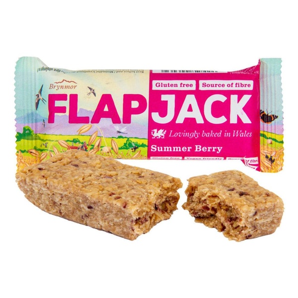 Brynmor Flapjack ovesný malina-jahoda bezlepkový 80 g - 