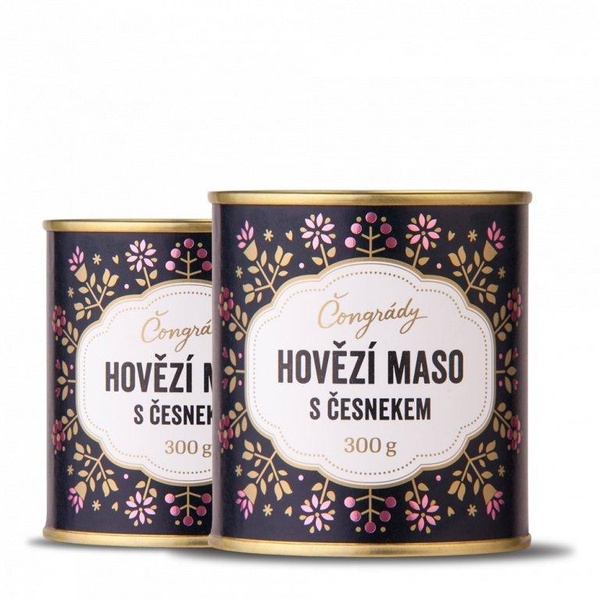 Čongrády Hovězí maso s česnekem 300 g - 