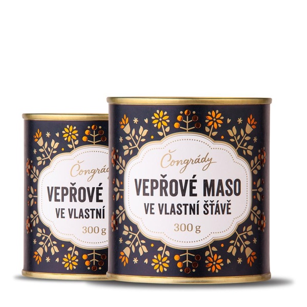 Čongrády Vepřové maso ve vlastní šťávě 300 g - 