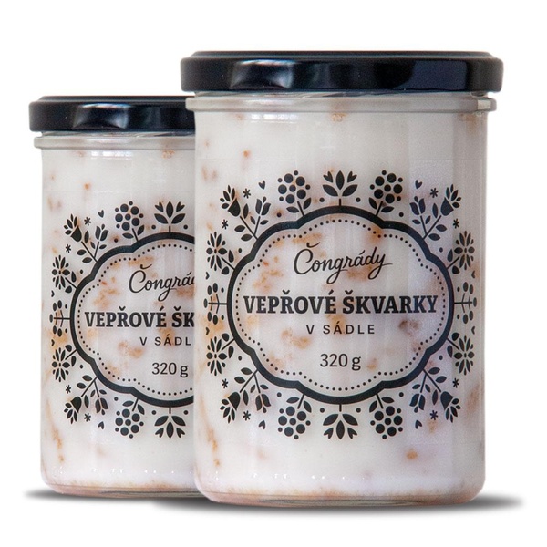 Čongrády Vepřové škvarky v sádle 320 g - 