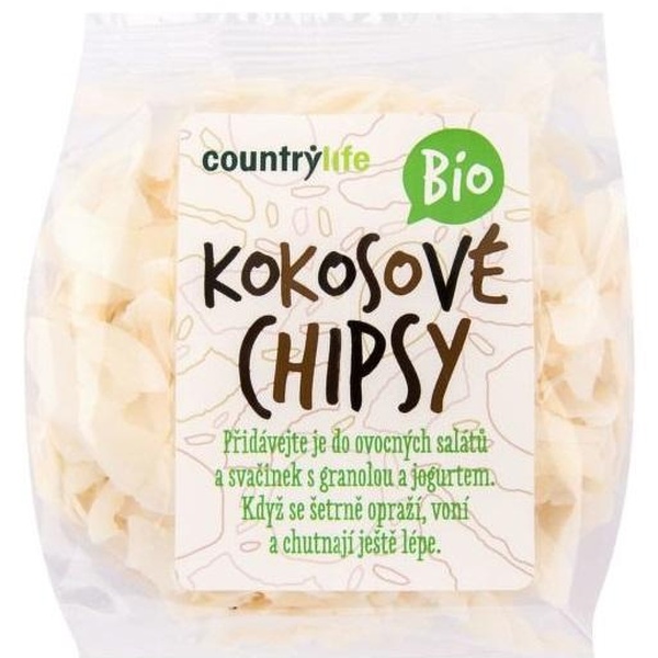 Country Life Chipsy kokosové BIO 150 g - 