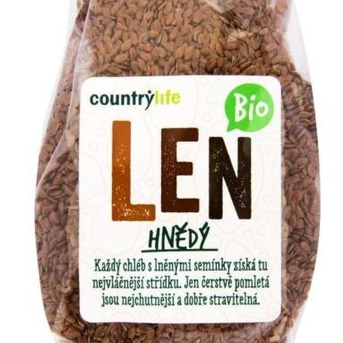 Country Life Len hnědý 300 g BIO