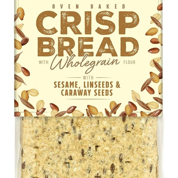 Danvita Křehké pšeničné obdélníkové plátky se sezamem, lněným semínkem a kmínem 110 g EXP. 1.12.2023 - 