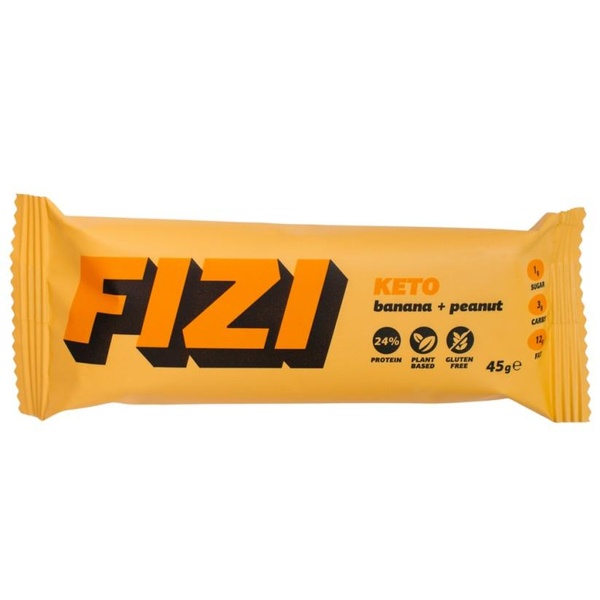 FIZI Keto proteinová tyčinka - banán a arašídy 45 g - 