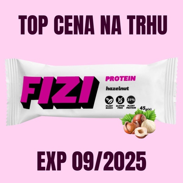FIZI Proteinová tyčinka lískový ořech 45 g EXP 09/2025 - 