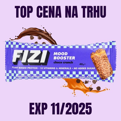 FIZI Tyčinka Mood Booster Křupavá čokoláda 40 g EXP 11/2025