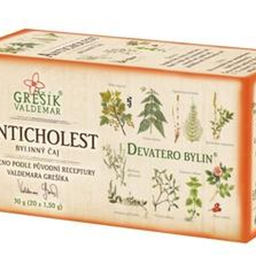 GREŠÍK Čaj Devatero bylin Anticholest 20 n.s.