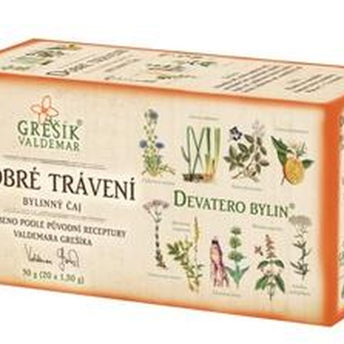 GREŠÍK Čaj Devatero bylin Dobré trávení 20 n.s.