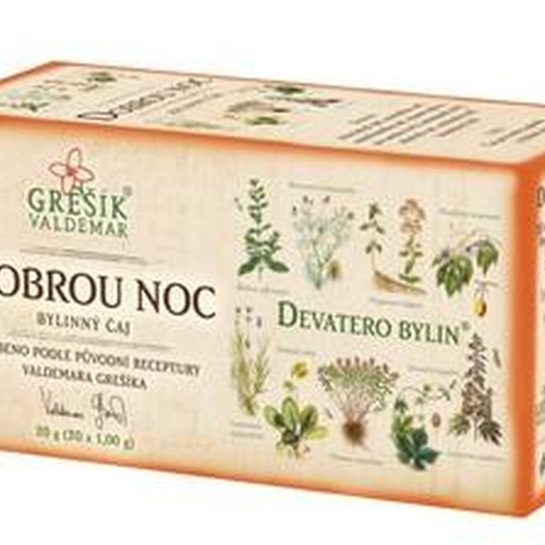 GREŠÍK Čaj Devatero bylin Dobrou noc 20 n.s.