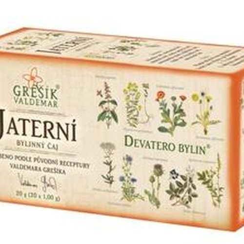 GREŠÍK Čaj Devatero bylin Jaterní 20 n.s.