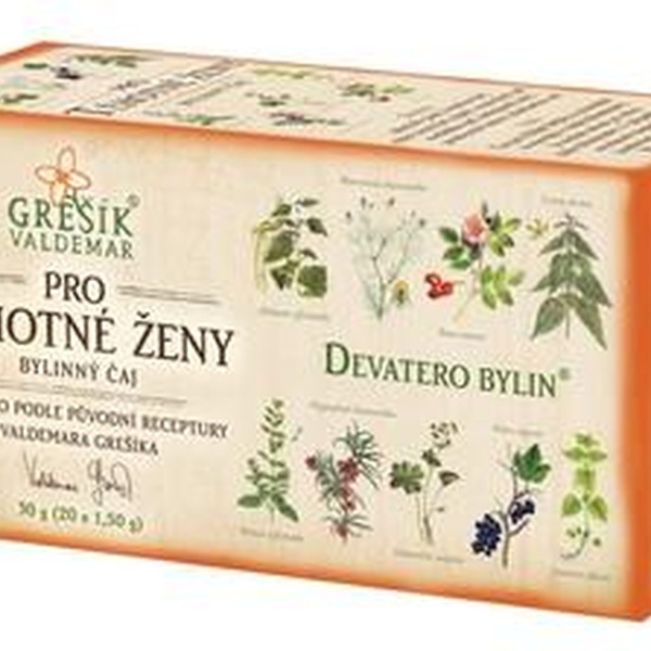 GREŠÍK Čaj Devatero bylin Pro těhotné ženy 20 n.s. - 