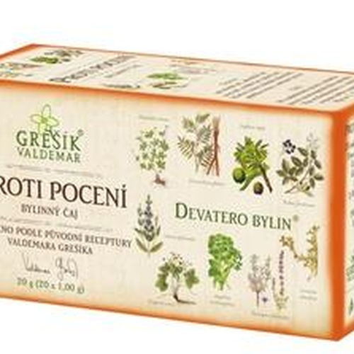 GREŠÍK Čaj Devatero bylin Proti pocení 20 n.s.