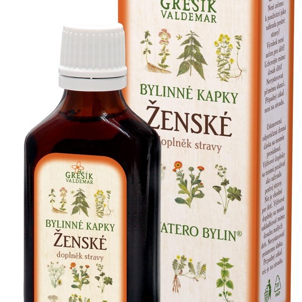 GREŠÍK Devatero bylin kapky Ženské kapky 50 ml - 