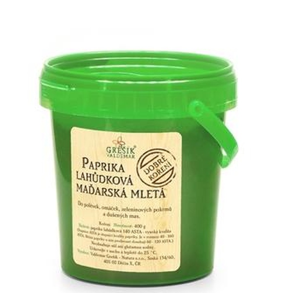 GREŠÍK Dobré koření Paprika lahůdková maďarská mletá 400 g - 