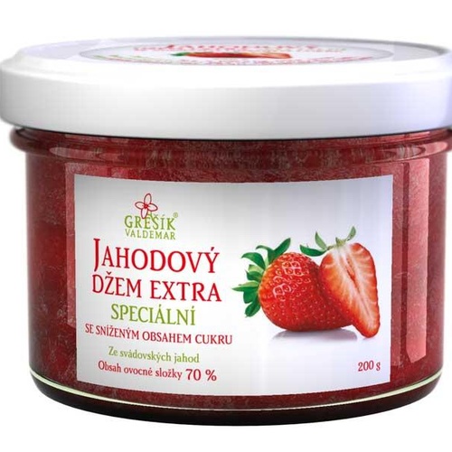 GREŠÍK Džem Jahodový extra Speciální 200g