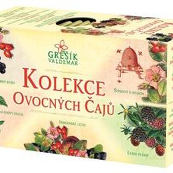 GREŠÍK Kolekce Ovocných čajů 5x4ks - 