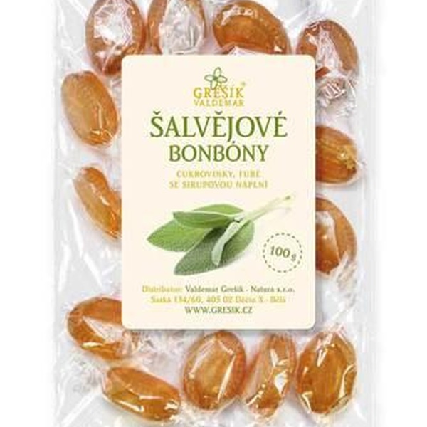GREŠÍK Šalvějové bonbóny 100 g - 