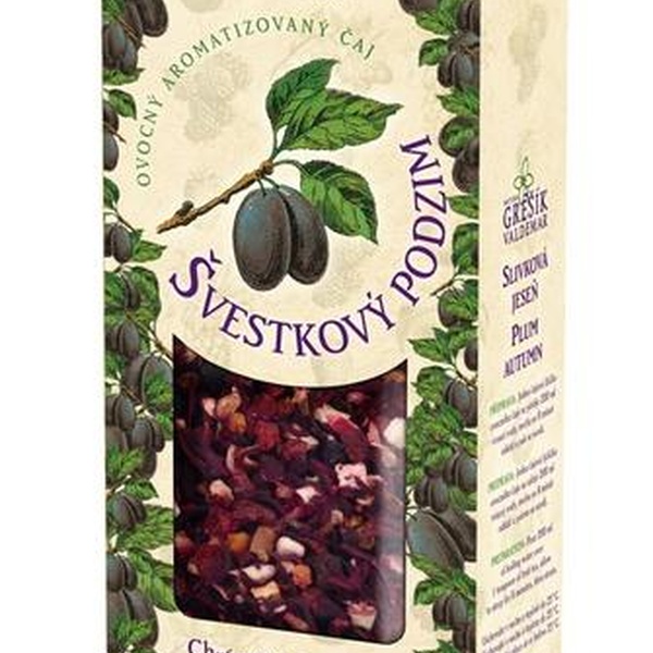 GREŠÍK Švestkový podzim  Ovocný čaj krab. 100 g - 