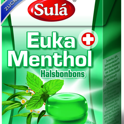 Glomex, s.r.o. SULÁ - Bonbóny bez cukru - Euka menthol 44 g