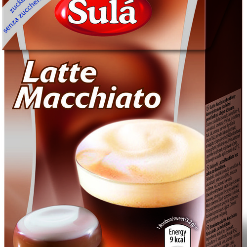 Glomex, s.r.o. SULÁ - Bonbóny bez cukru - Latte Macchiato 44 g
