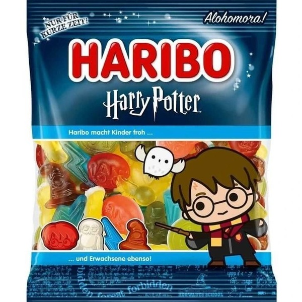 HARIBO Harry Potter - Želé s ovocnou a kolovou příchutí 80 g - 