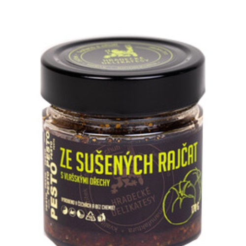 Skryté umění čerstvé chutě. Rajčatové pesto s vlašskými ořechy 170 g