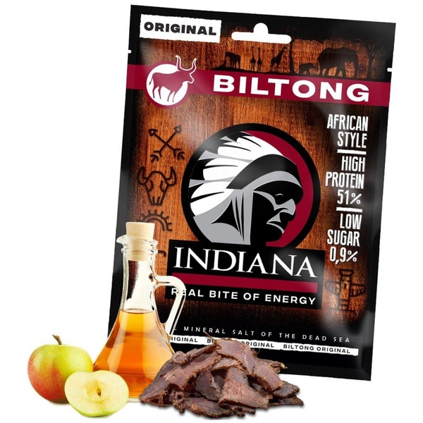 INDIANA s.r.o. INDIANA Biltong Original - sušené hovězí maso 80 g - 