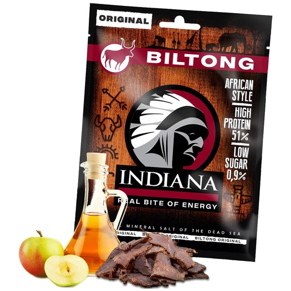 INDIANA s.r.o. INDIANA Biltong Original -sušené hovězí maso 25 g - 