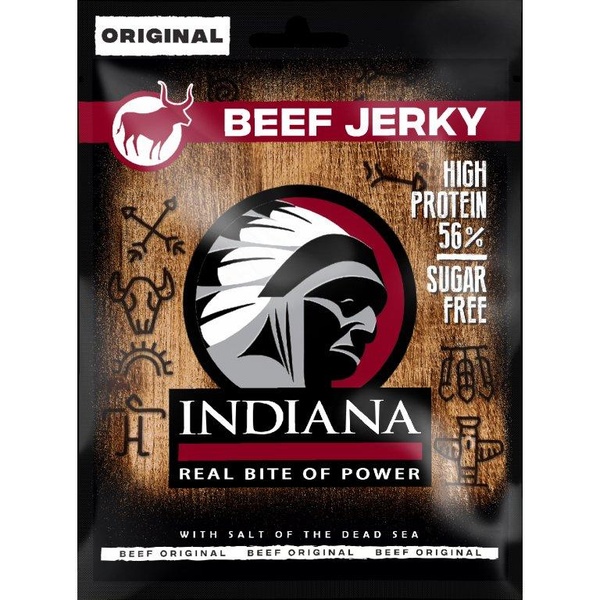 INDIANA s.r.o. INDIANA Jerky ORIGINAL - hovězí sušené maso Množství: 90 g - 